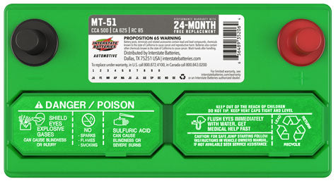 Interstate Batteries MT-51 Battery