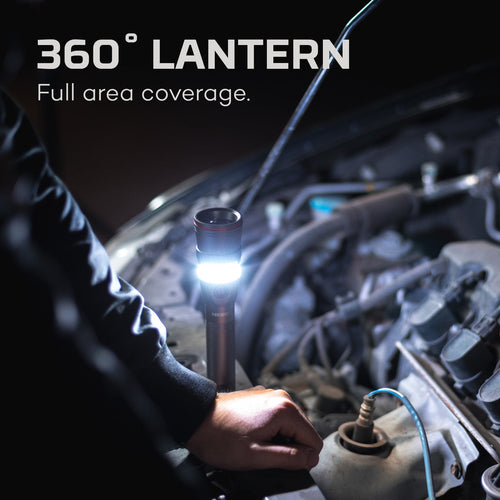 NEBO FRANKLIN TWIST Rechargeable 400 Lumen Flashlight Work Light and Lantern