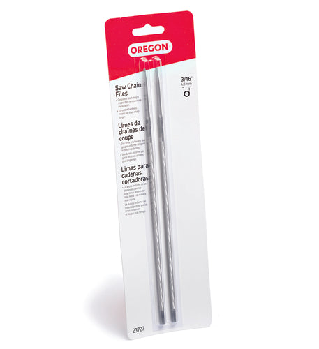 Oregon® 3/16 in. Round Saw Chain Files (2-Pack) for Sharpening 0.325 in. Pitch Saw Chain 23727