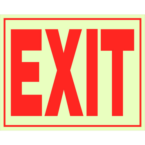 Hillman Glow-in-the-Dark Exit Sign (8