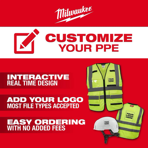 Milwaukee Class 2 High Visibility Yellow Mesh One Pocket Safety Vest - 2X/3X