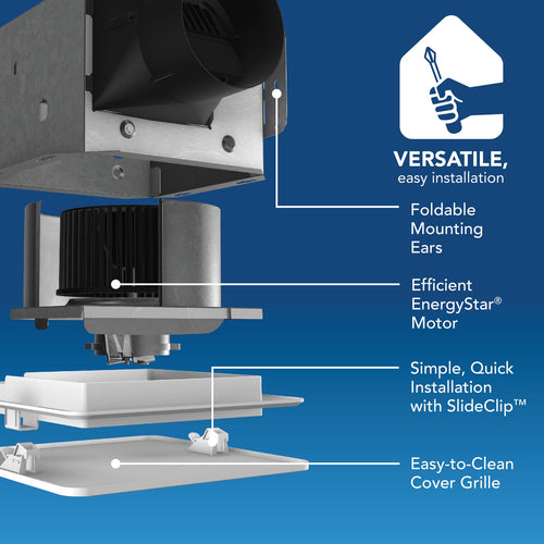Broan-NuTone® Roomside Series 80 CFM 1.5 Sones Ventilation Fan ENERGY STAR®