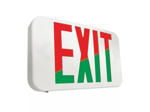 Cooper Lighting Sure-Lites LED Exit Sign Nickel Cadmium battery Universal Field Selectable Red or Green White