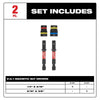 Milwaukee 2PC SHOCKWAVE™ Impact Duty QUIK-CLEAR™ 2-in-1 Magnetic Nut Driver Set