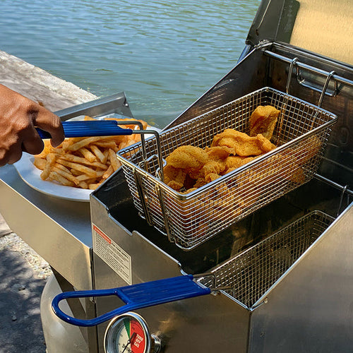Bayou Classic 4-gal Stainless Bayou® Fryer with Cart