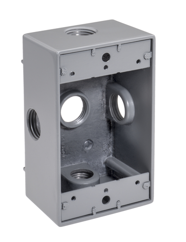 Southwire 3/4 5-Hole(SIDE) 1-Gang WeatherProof Box