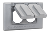 Southwire 1-Gang Horizontal Duplex WP Cover Wht