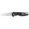 Flash 2 Pocket Knife, 1-Hand Open, Stainless Steel/Black Zytel, 3-1/2-In. Blade