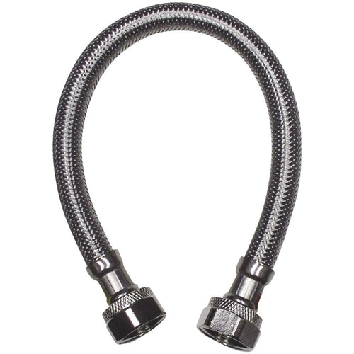 B&K 1/2 In. F X 1/2 In. OD X 20 In. L Stainless Steel Faucet Connector