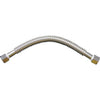 B&K 3/4 In. FPT x 3/4 In. FPT x 12 In. L Stainless Steel Water Heater Connector