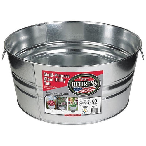 BEHRENS MULTI-PURPOSE GALVANIZED STEEL UTILITY TUB (17 GALLON, STEEL)