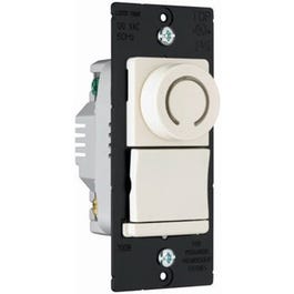 3-Way Rotary Dimmer Switch with Pilot Light, Almond