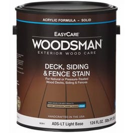 Acrylic Latex Deck Stain, Solid-Color Light Base, 1-Gallon