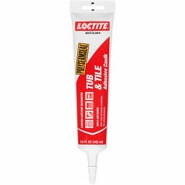 Polyseamseal Tub & Tile Caulk, White, 5.5 oz.