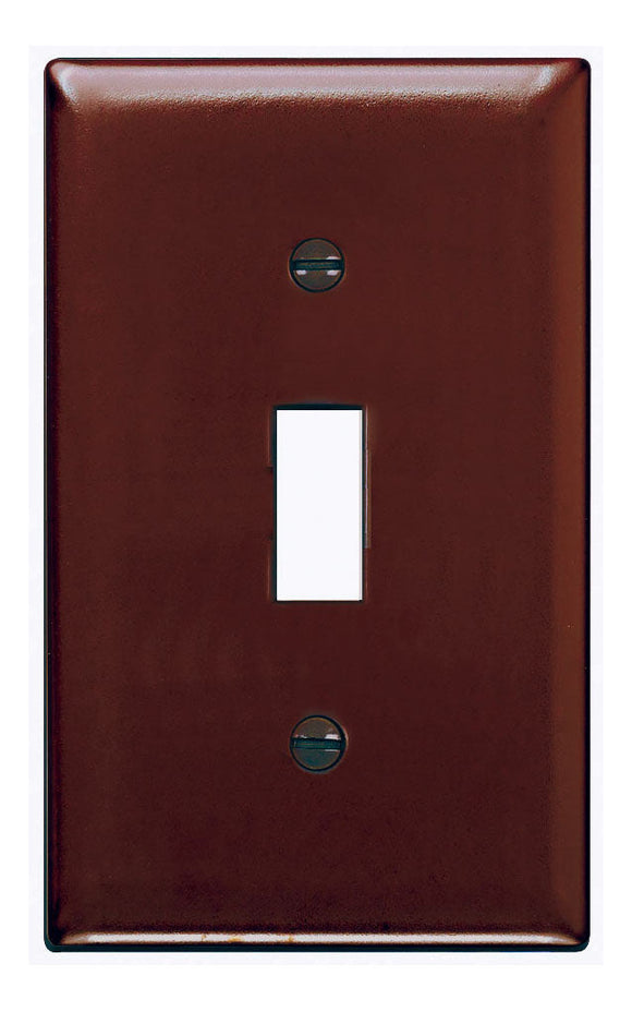 Pass & Seymour Toggle Switch Openings, One Gang, Brown