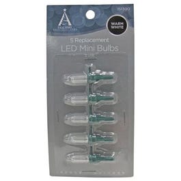 Mini Christmas Lights LED Replacement Bulb, Warm White, 5-Pk.