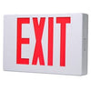 LED Exit Sign, AC, Red & White Thermoplastic