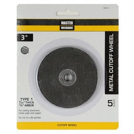 Cutoff Wheel, 5-Pk., 3-In. x 3/32-In. x 3/8-In.