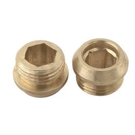 Bibb Faucet Seat, Savoy, Lead-Free Brass, 17/32-In. x 20 Thread, 2-Pk.