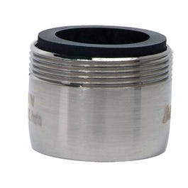 Faucet Aerator, Dual Thread, Low Flow, Brushed Nickel, 15/16 & 55/64-In. x 27-Thread