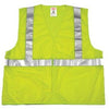 Hi-Viz Vest, ANSI 107 Class II, Lime/Yellow Polyester Mesh, Large/XL