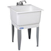 Laundry Tub Kit, White, With Faucet, 23 x 25-In.