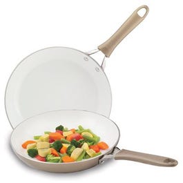 Pure Living Saute Pan Set, Ceramic Finish, 8 & 10-In.