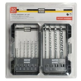 10-Piece Rotary Masonry Drill Bit Set