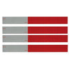 Conspicuity Tape Kit, Red/Silver, 12-In. Strips, 4-Pk.