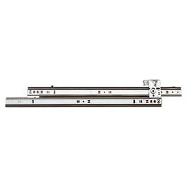 Drawer Slide, Medium-Duty, Zinc Finish, 24-In.