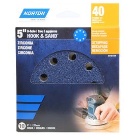 Ceramic Sanding Discs, 40-Grit, 5-In., 10-Pk.