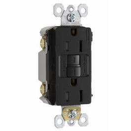 GFCI Receptacle, Self Testing, 15A, Dark Bronze