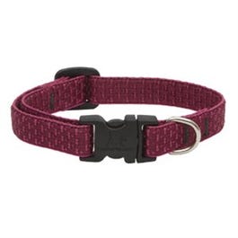 Eco Dog Collar, Adjustable, Berry, 1/2 x 10 to 16-In.