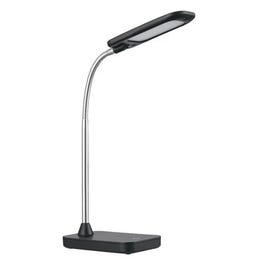 LED Integrated Table Lamp, Black/Chrome, 5-Watt