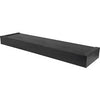 Floating Shelf, Modern Design, Black, 24-In.