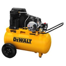 Portable Electric Air Compressor, Horizontal, 120/240-Volt, 20-Gallons