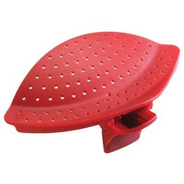 Pot Clip & Drainer, Red