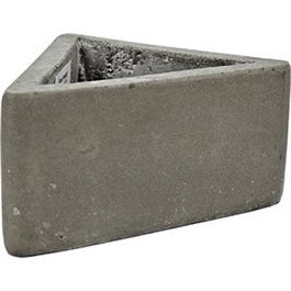 Planter, Triangle, Fiber Cement, 6 x 3.25-In.