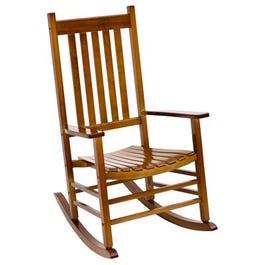 Porch Rocking Chair, Mission-Style Wood, Natural