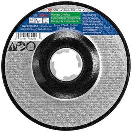 Abrasive Wheel, General Purpose Masonry, X-Lock Arbor, Type 27, 30 Grit, 4.5-In.