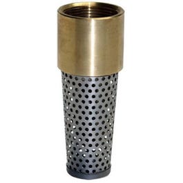 Foot Valve, Brass, 1-1/4-In.