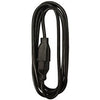 Extension Cord, 16/3 SJOW, Black Round Vinyl, 10-Ft.