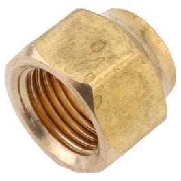 Brass Refrigerator Flare Nut, Short Forged, 3/4-In.