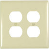 Ivory Double Duplex Nylon Wall Plate