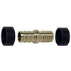 Pex Pipe Fitting, Coupling, 3/8 Brass Barb x 3/8-In. Brass