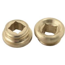 Faucet Seat, Union Brass, Lead-Free Brass, 17/32-In. x 18 Thread, 2-Pk.