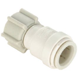 PEX Pipe Fitting, Quick Connect Straight Adapter, 1/2 Copper Tube x 3/4-In. FPT