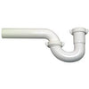 Lavatory Wall Drain Trap, White Plastic