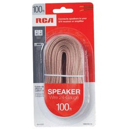 100-Ft. 24 Gauge Clear Speaker Wire