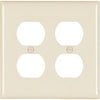 Light Almond 2-Duplex Nylon Wall Plate